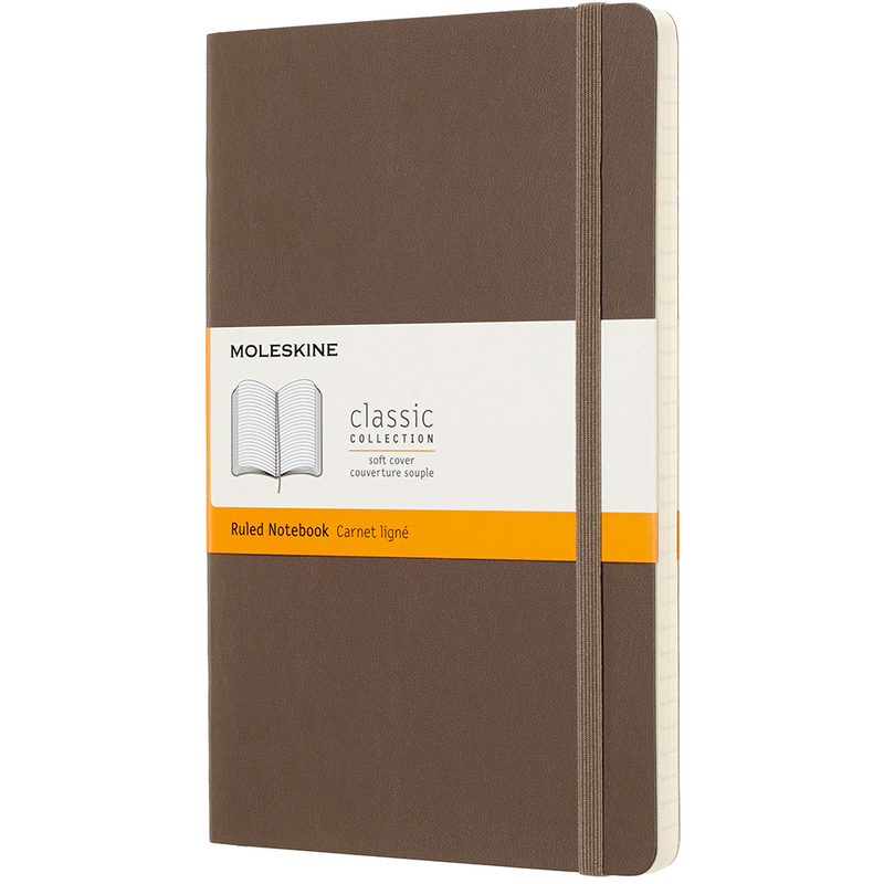 Moleskine Classic Notizbuch, Softcover, A5, liniert, erdbraun - 8058341715512_01_ow