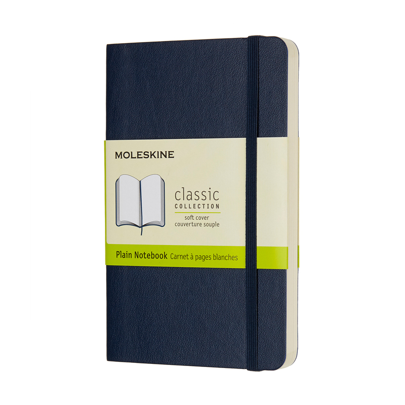 Moleskine Classic Notizbuch, Softcover, A6, blanco, saphirblau - 8055002854726_01_ow
