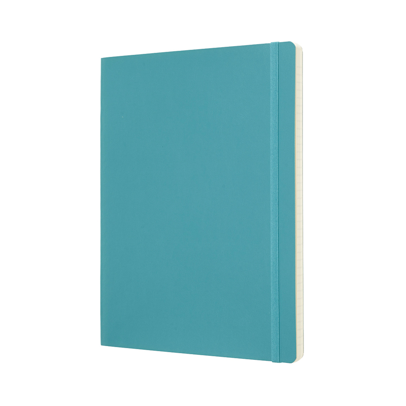 Moleskine Classic Notizbuch XL, Softcover, 190 x 250 mm, liniert, riff blau - 8058341715543_02_ow
