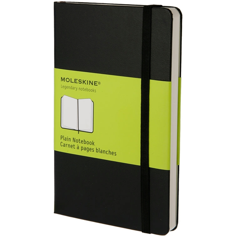 Moleskine Classic Notizbuch, Hardcover, A6, blanco, schwarz - 9788883701030_01_ow