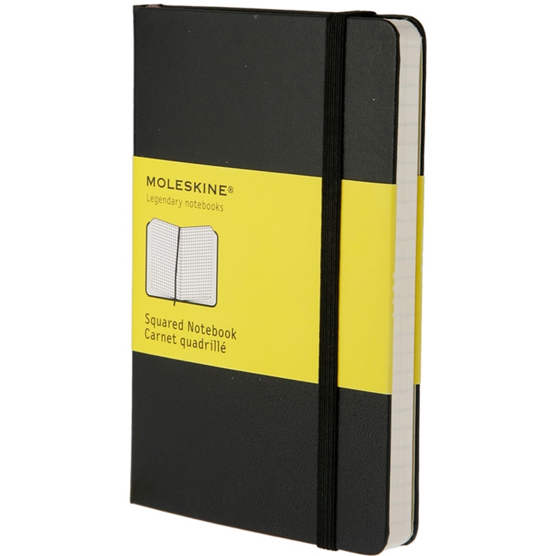 Moleskine Classic Notizbuch, Hardcover, A6, kariert 5 mm, schwarz - 9788883701023_01_ow