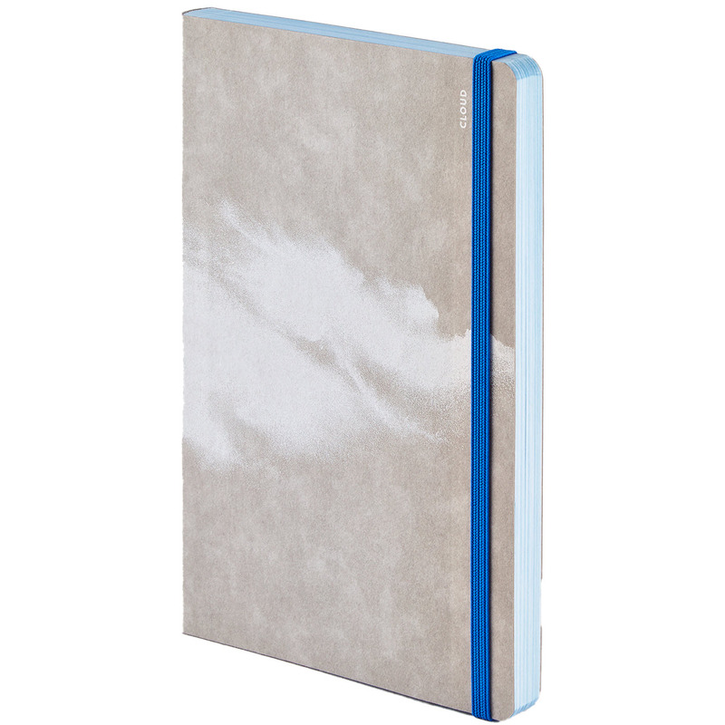 nuuna Inspiration Book M Notizbuch, 135 x 200 mm, blanco, Cloud Blue - 4260358553542_01_ow