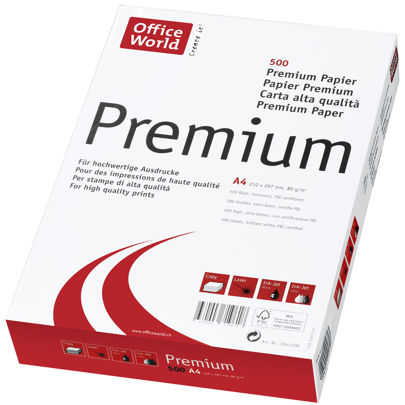 Office World Premium papier, A4, 80 g/m2 