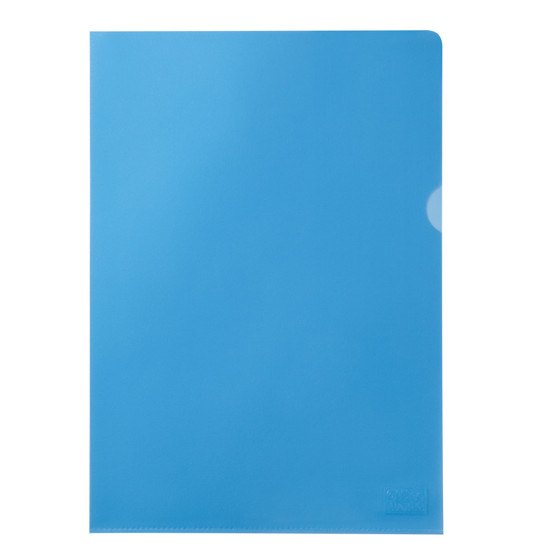 Office World Sichtmappen, 25 Stück, A4, 120 µm, genarbt, blau - 7630006725824_01_ow