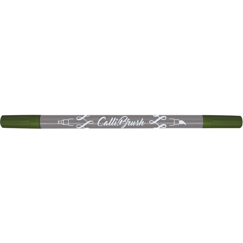 ONLINE feutre CalliBrush Double Tip, olive - 4014421190710_01_ow