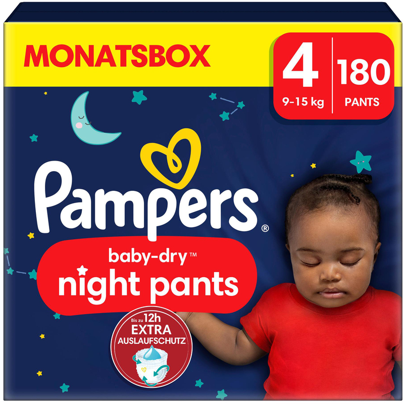 Pampers Couches de nuit Baby Dry Night Pants taille 4 