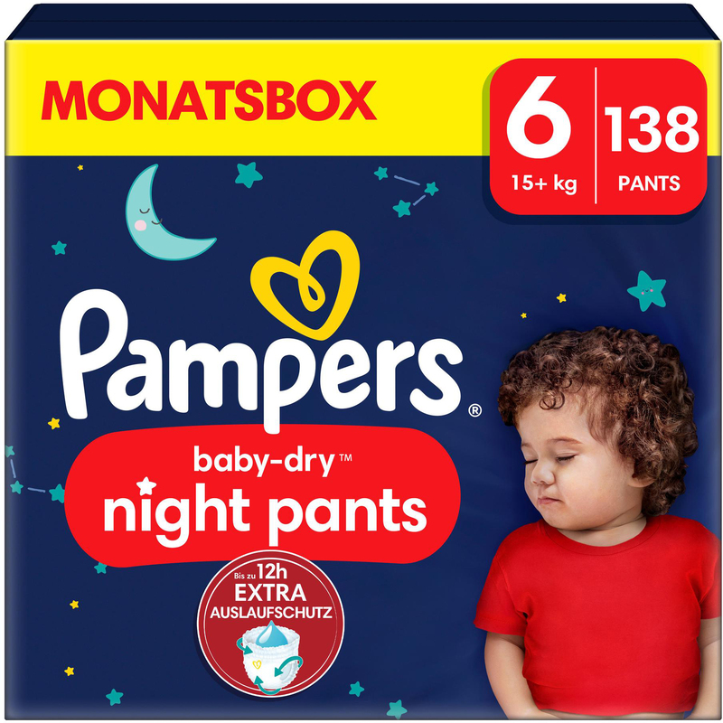 Pampers Couches de nuit Baby Dry Night Pants taille 6 