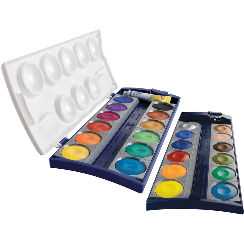 Pelikan Pelikan boîte de couleurs couvrantes 735 K/24 couleurs + 1 tube de blanc couvrant - 4012700720863_03_ow
