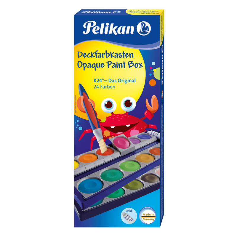 Pelikan Pelikan boîte de couleurs couvrantes 735 K/24 couleurs + 1 tube de blanc couvrant - 4012700720863_05_ow