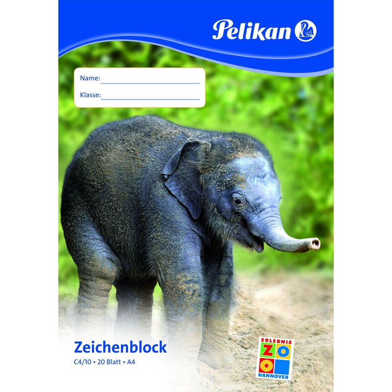 Pelikan Zeichenblock, A4, blanco - 4012700224811_02_ow