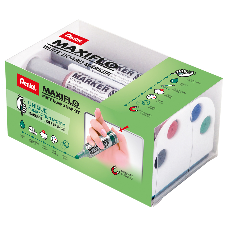 Pentel Maxiflo Effaceur marqueurs pour tableau blanc, 3mm