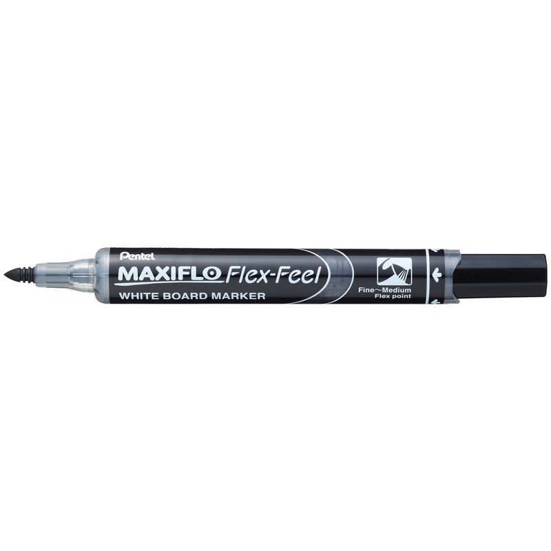 Pentel Whiteboard Marker Maxiflo Flex-Feel, 4er Etui, assortiert - 7610924170098_04_ow