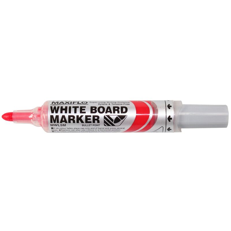 Pentel Whiteboard Marker Maxiflo MWL5M, rot - 3474374500034_01_ow