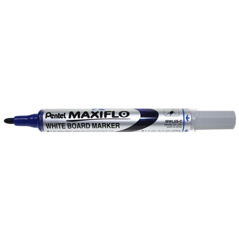 Pentel Whiteboard Marker Maxiflo MWL5S, 4er Etui, assortiert - 3474377910410_02_ow