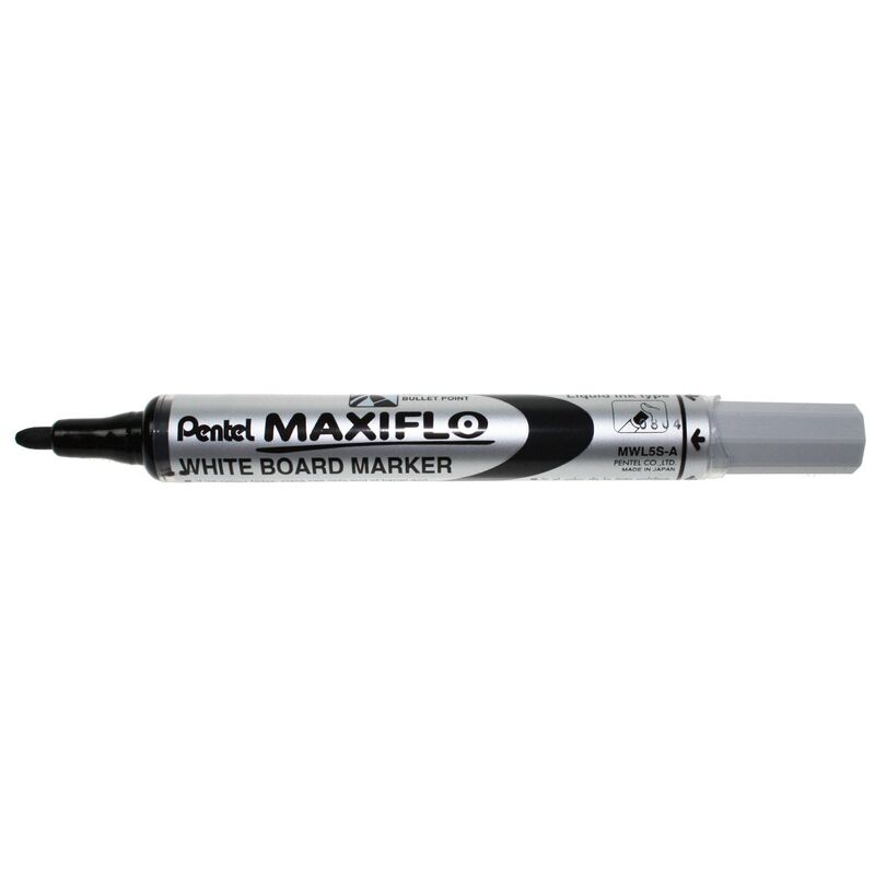 Pentel Whiteboard Marker Maxiflo MWL5S, schwarz - 3474377910410_03_ow
