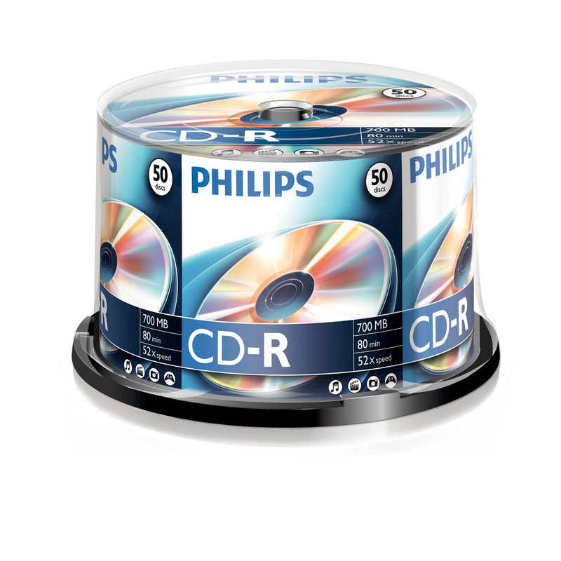 Philips CD-R, 0.7 GB, Spindel, 50 Stück - 8710895782272_01_ow