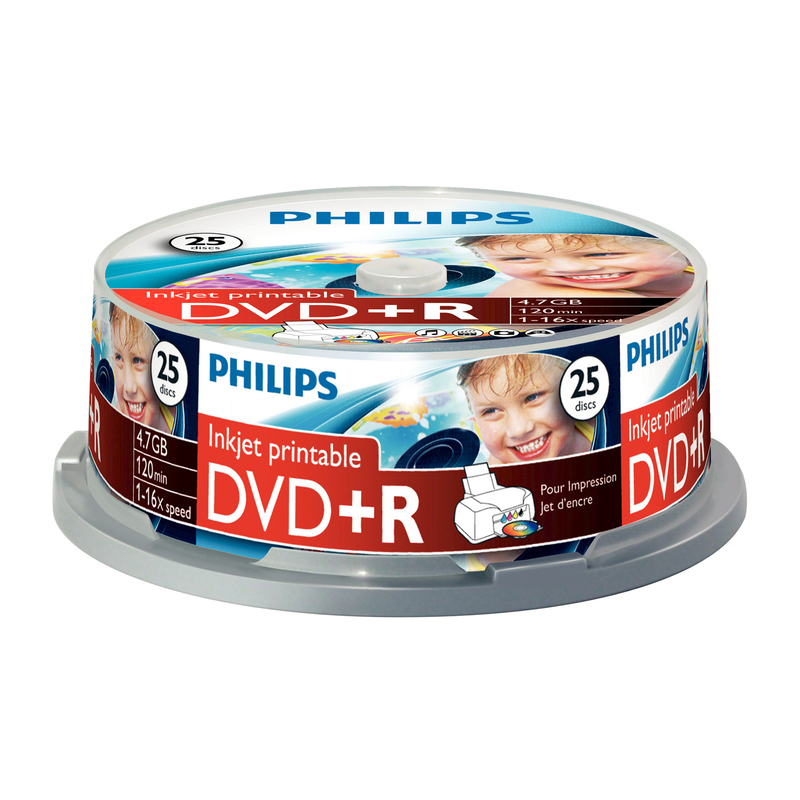 Philips DVD+R, imprimable - 8710895924252_01_ow