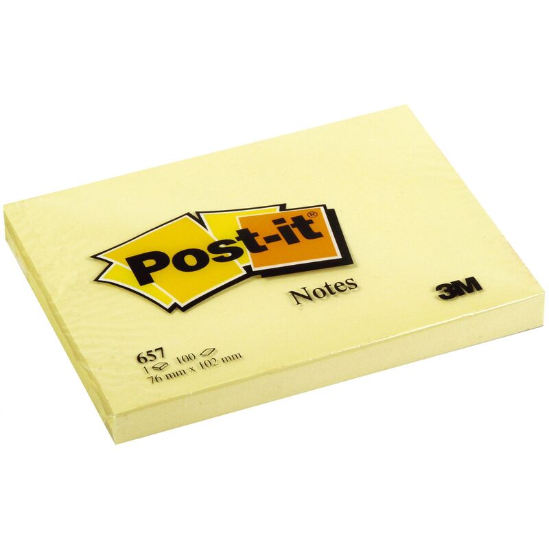 Post-it Haftnotizen, 76 x 102 mm, 100 Blatt - 3134375014205_01_ow