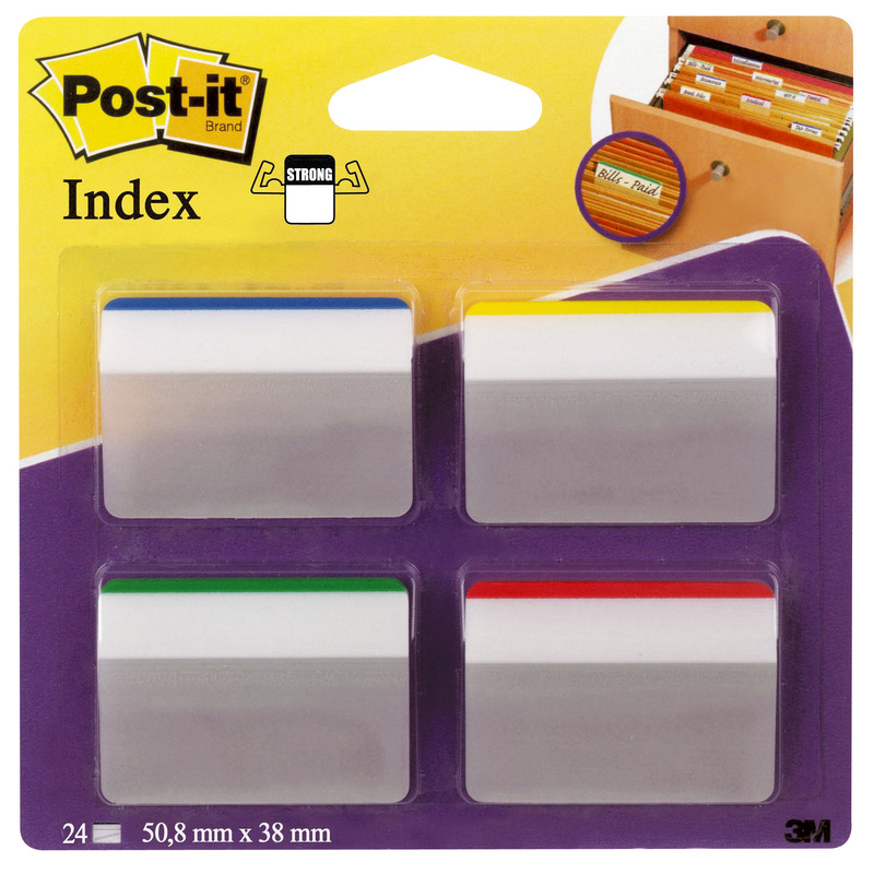Post-it Index Marker Strong, Hängeregister, 50.8 x 38 mm, 4 x 6 Blatt - 51131936195_01_ow