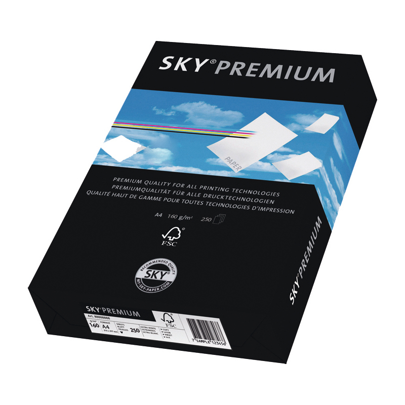 SKY Premium Kopierpapier, A3, 160 g/m² - 7340035205425_01_ow
