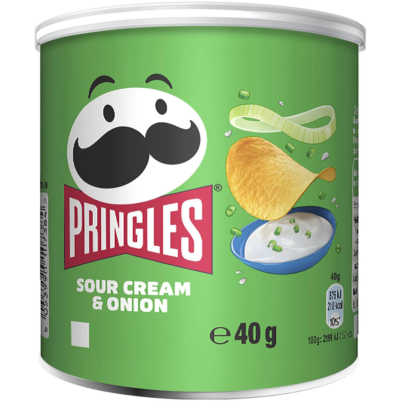 Pringles Chips Sour Cream & Onion, 40 g, 12 Stück - 5053990107629_01_ow
