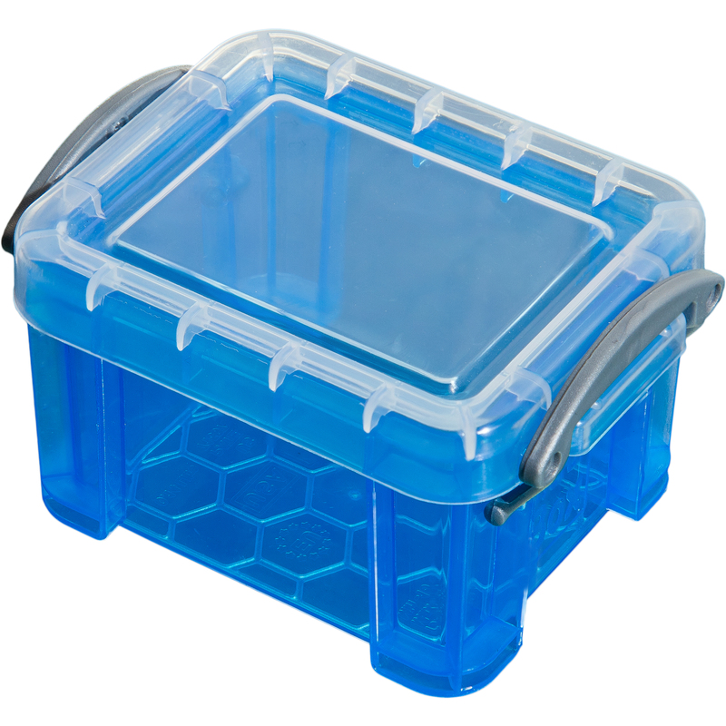 Really Useful Box Aufbewahrungsbox, 0.14 l, blau - 5060024807677_01_ow