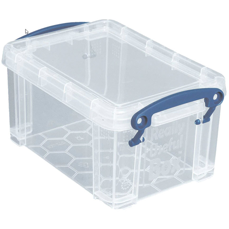 Really Useful Box Aufbewahrungsbox, 0.7 l, transparent - 5060024800272_01_ow