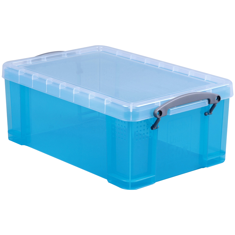 Really Useful Box Aufbewahrungsbox, 9 l, azur - 5060231635544_01_ow