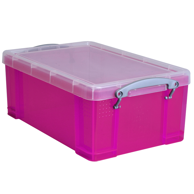 Really Useful Box boîte de rangement, 9 l, rose - 5060231635551_01_ow