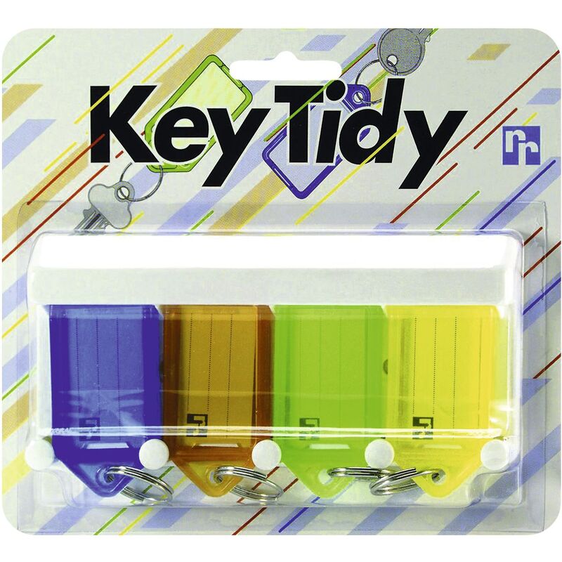 Rieffel Schlüsselanhänger mit Leiste, 4 Stück, assortiert, assortiert - 7630010411041_01_ow