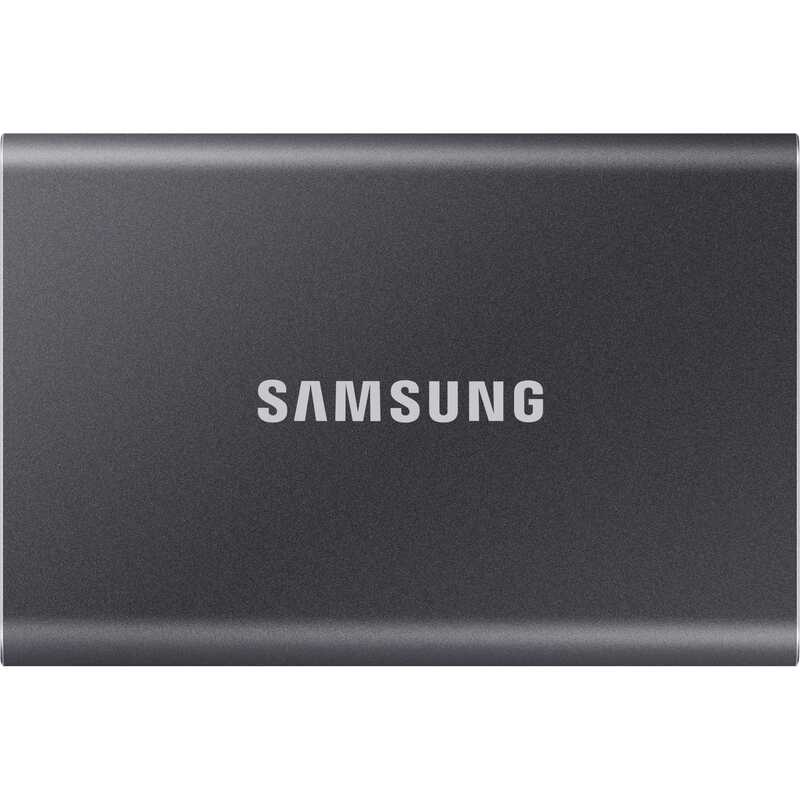 Samsung disque dur externe SSD Portable T7, gris, 1000 GB, USB 3.2, 1 pièces - 8806090351679_01_ow