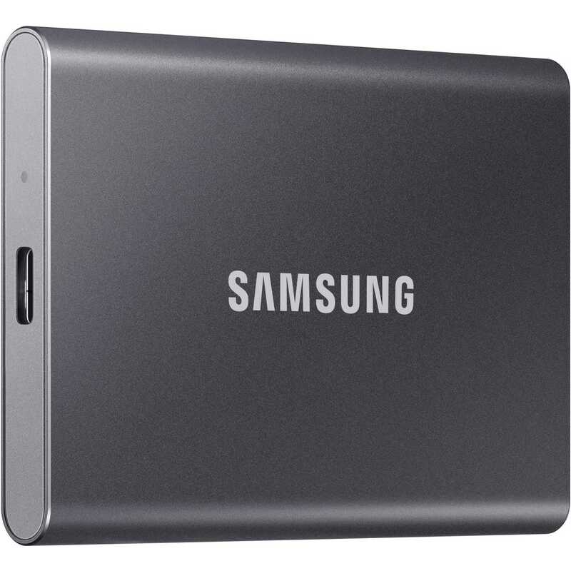 Samsung disque dur externe SSD Portable T7, gris, 1000 GB, USB 3.2, 1  pièces 
