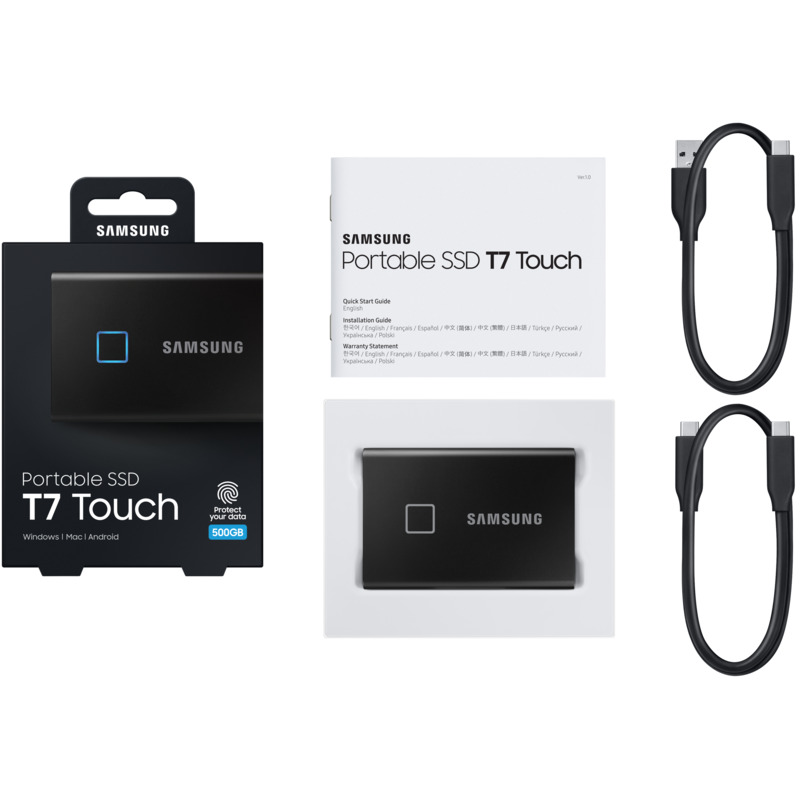 Samsung Externe Festplatte SSD Portable T7 Touch, Black - 8806090195280_05_ow