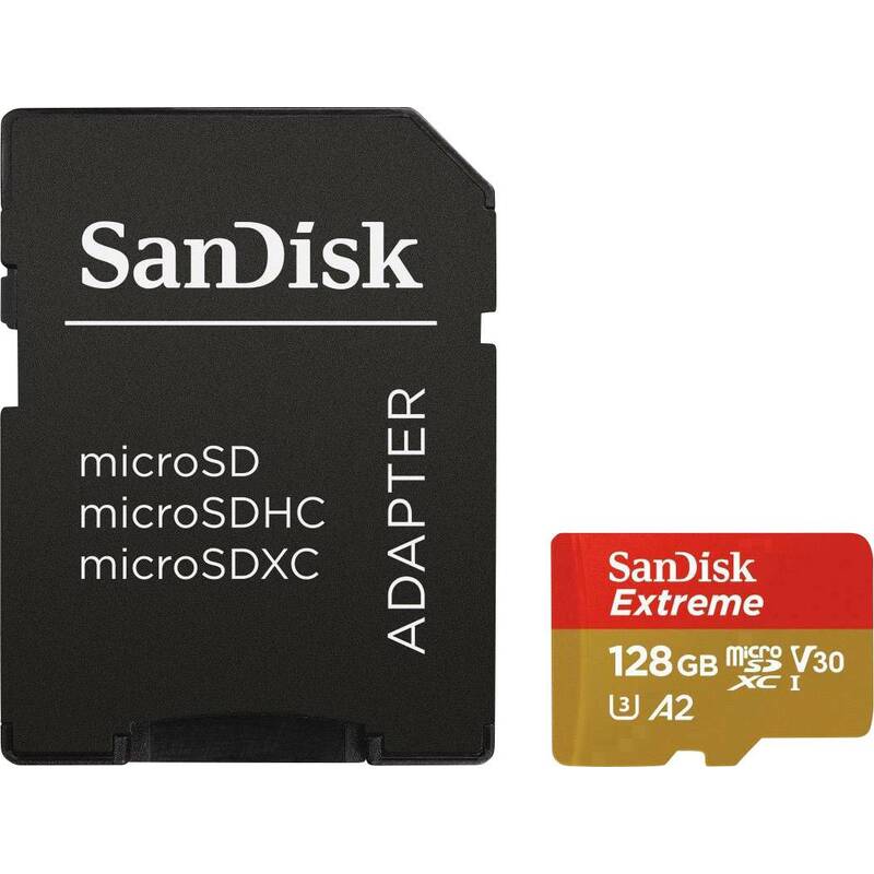 SanDisk Speicherkarte microSDXC Extreme + SD-Adapter - 619659170714_01_ow