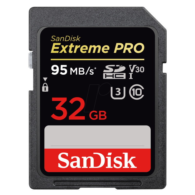 SanDisk Speicherkarte SDHC ExtremePro, 32GB - 619659147655_01_ow