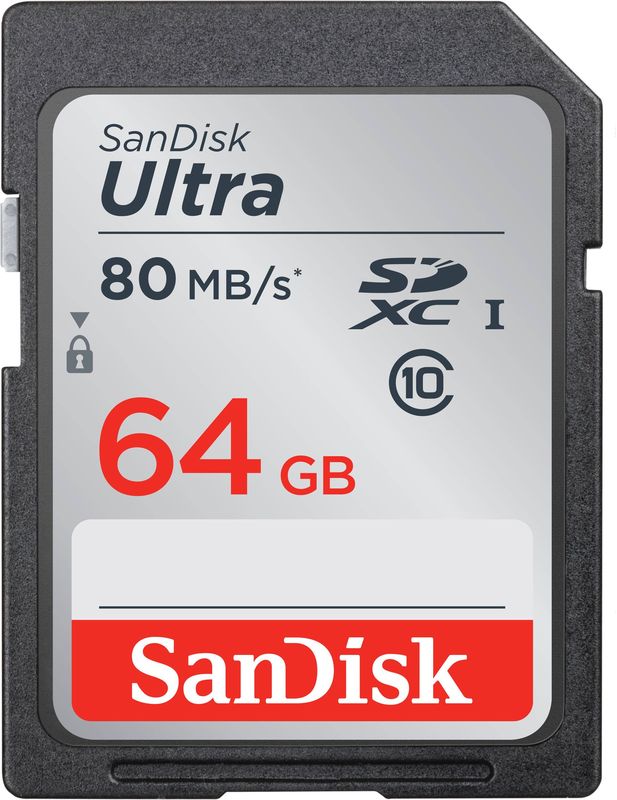 SanDisk Speicherkarte SDXC Ultra, 64GB - 619659137175_01_ow