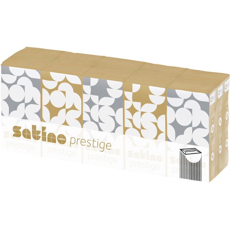 Satino Taschentücher Prestige, weiss, 15 Pack à 10 Stück - 4000735131907_01_ow