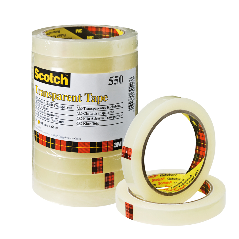 Scotch Klebeband 550, 10 Stück, 15 mm x 66 m - 3134375261524_01_ow