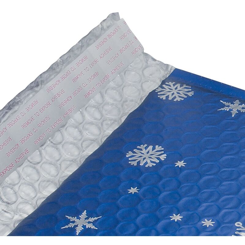 Sigel Luftpolstertasche Blue Snowflake, 3 Stück, 250 x 335 mm, blau, 3 Stück - 4004360826818_03_ow