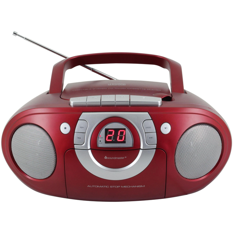 soundmaster Lecteur radio/CD SCD5100RO, rouge 