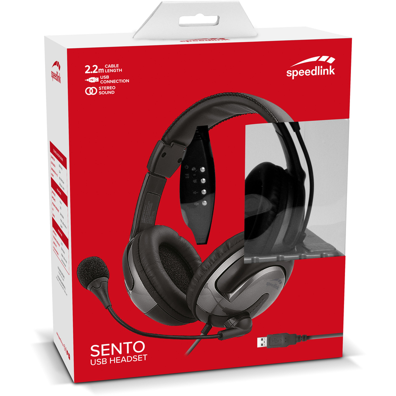 Speedlink SENTO USB Headset, mit Kabel, schwarz/grau - 4027301637878_01_ow