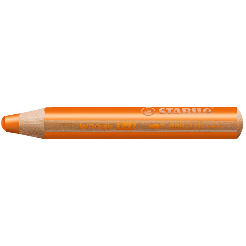 Stabilo crayon de couleur Woody 3 in 1, orange - 4006381115537_01_ow