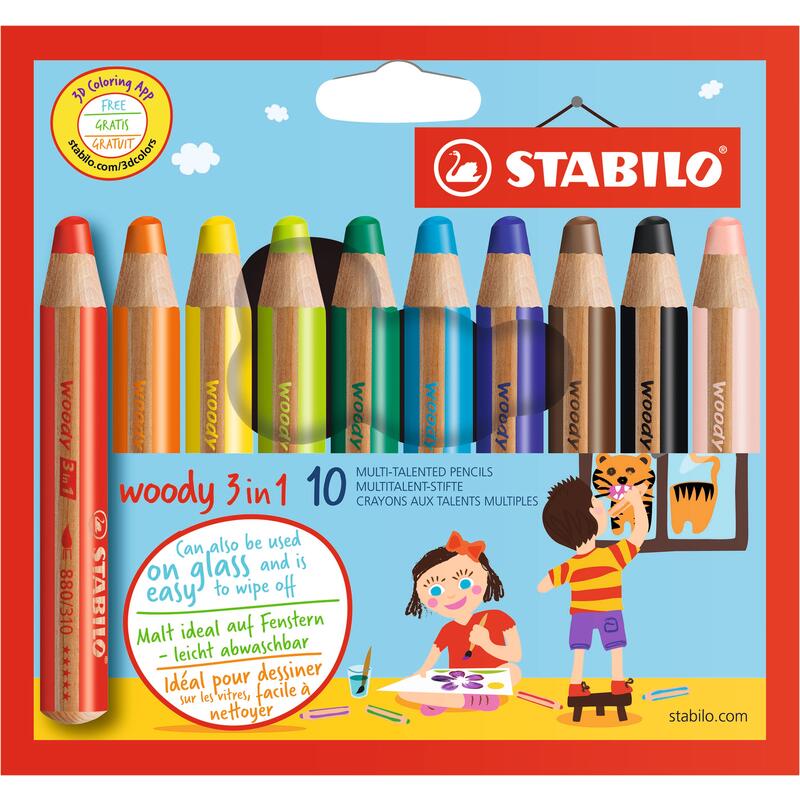 12 pièces de crayons de couleurs en bois pour enfant • Enfant World