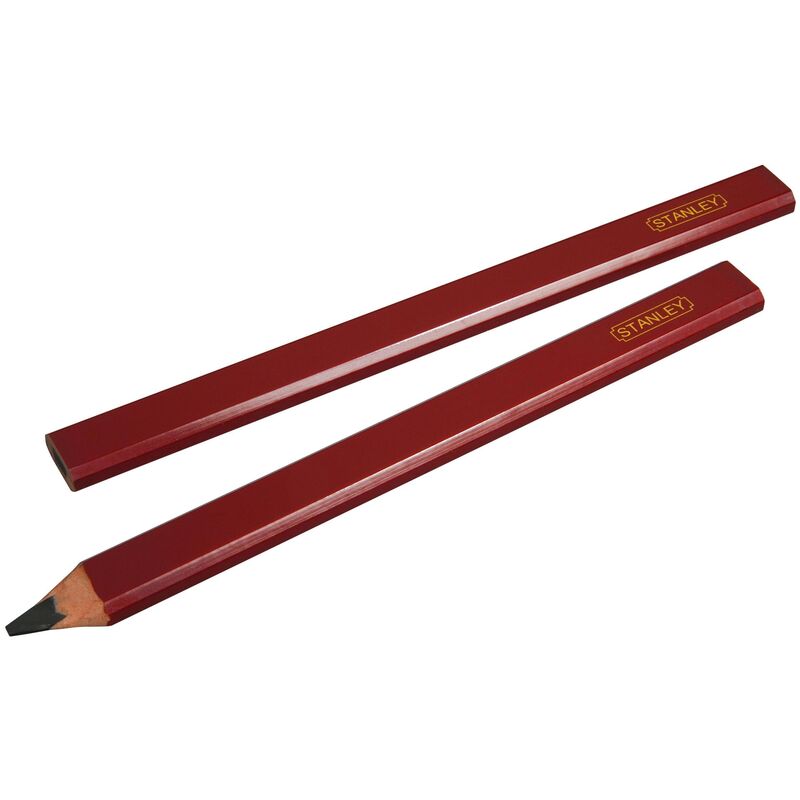 Stanley crayon de charpentier, B, rouge 