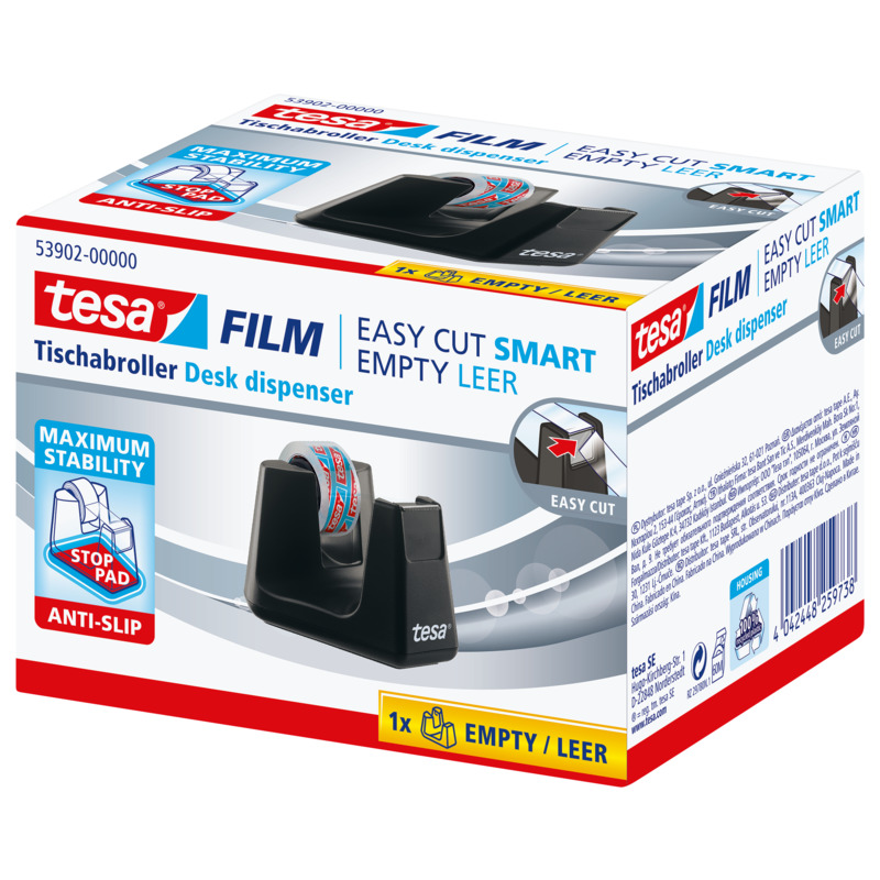 Tesa Tischabroller Easy Cut Smart, schwarz - 4042448259738_03_ow