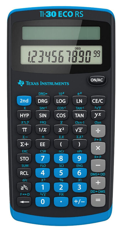 Texas Instruments Taschenrechner TI-30 eco RS - 9476142268446