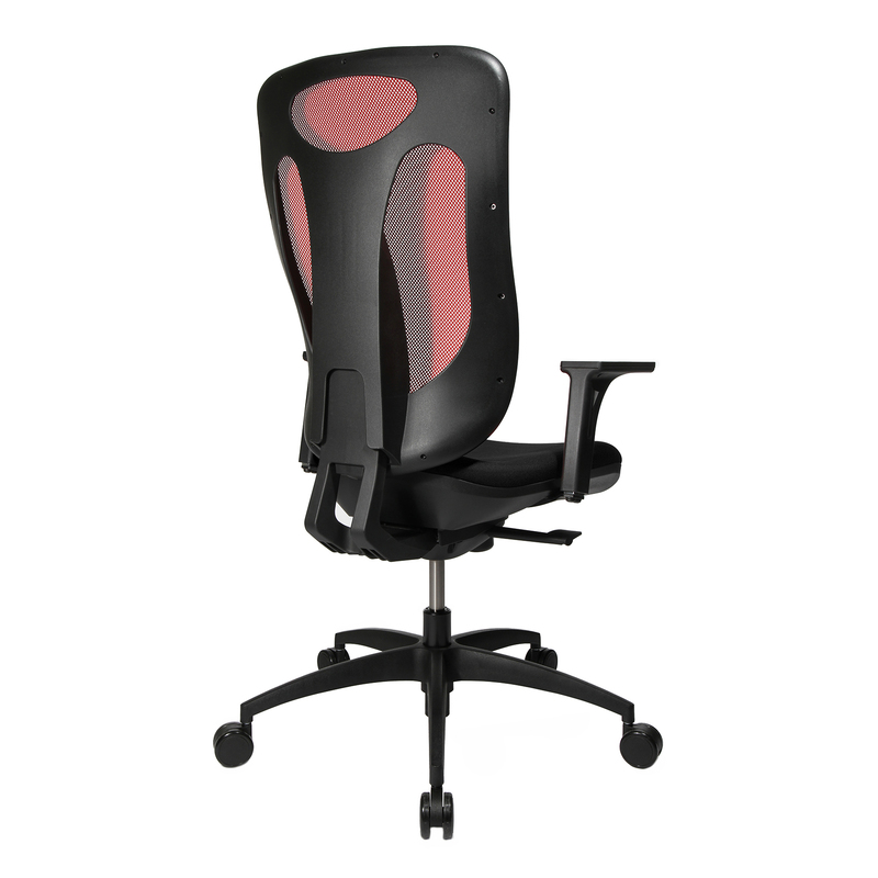 Topstar Open Net 100 chaise de bureau, noir, rouge - 26726_04