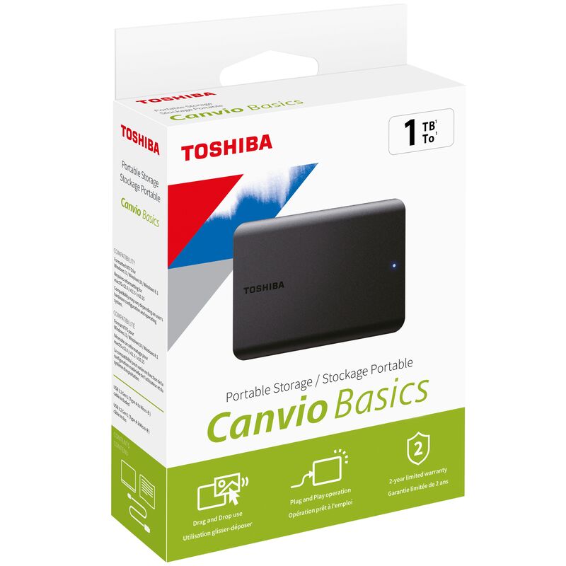 Toshiba Externe Festplatte HDD Canvio Basics, 1000 GB, USB 3.2, 2.5 ", 1 Stück - 4260557512340_07_ow