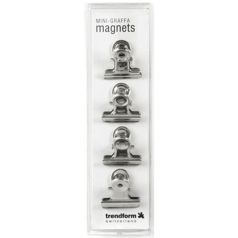 Trendform Magnete Mini-Max, extra stark, 14 mm, silber, 4 Stück