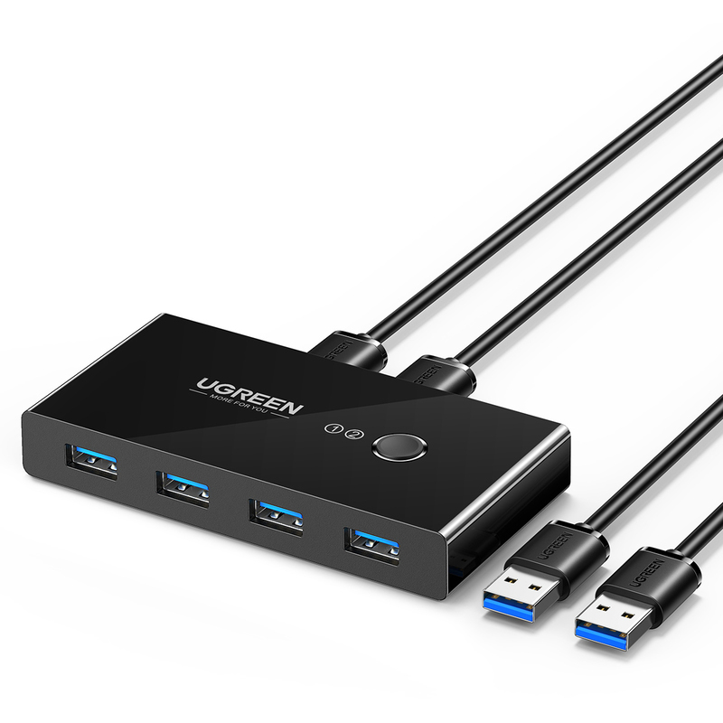 UGREEN Switch Box Hub USB 30768, 4x USB 3.0, 4 Ports, 1.5 m 